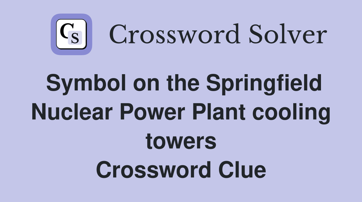 Symbol on the Springfield Nuclear Power Plant cooling towers